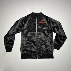 Star Wars Black and Red Shiny Polyester Nylon Zip Up Jacket Unisex Size L